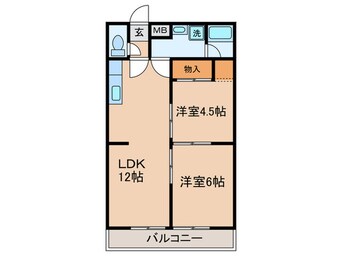 間取図 コーポ広栄