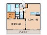 スリジェ 1LDKの間取り