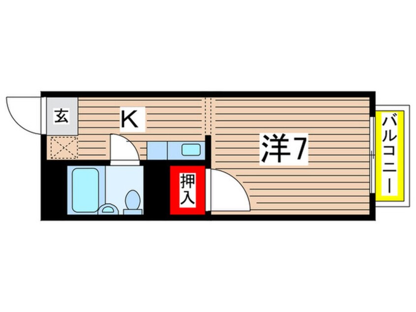 間取図 ハイユニメント瑞穂 B棟