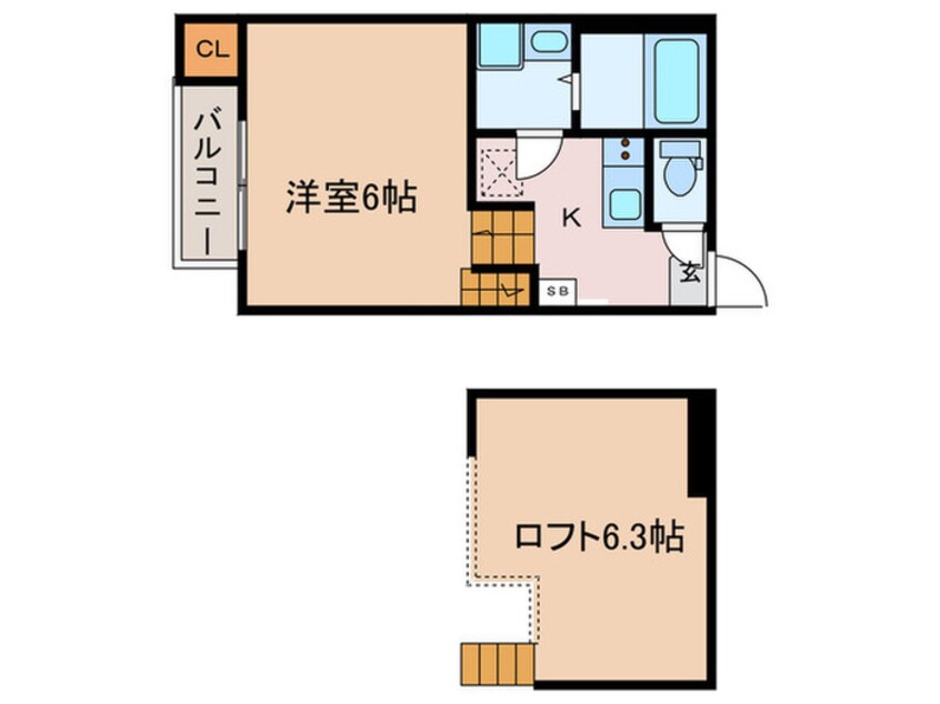 間取図 ハーモニーテラス高道町Ⅱ