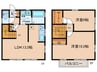 下本町貸家 2LDKの間取り