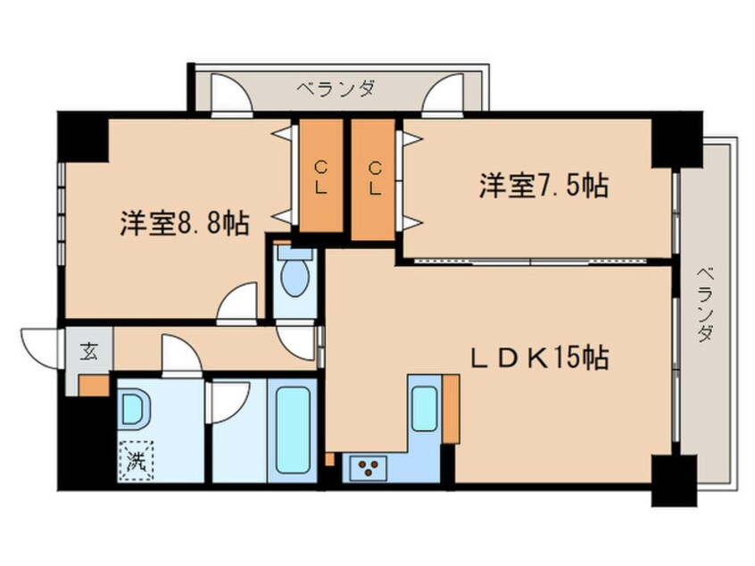 間取図 Alba Grande 千種