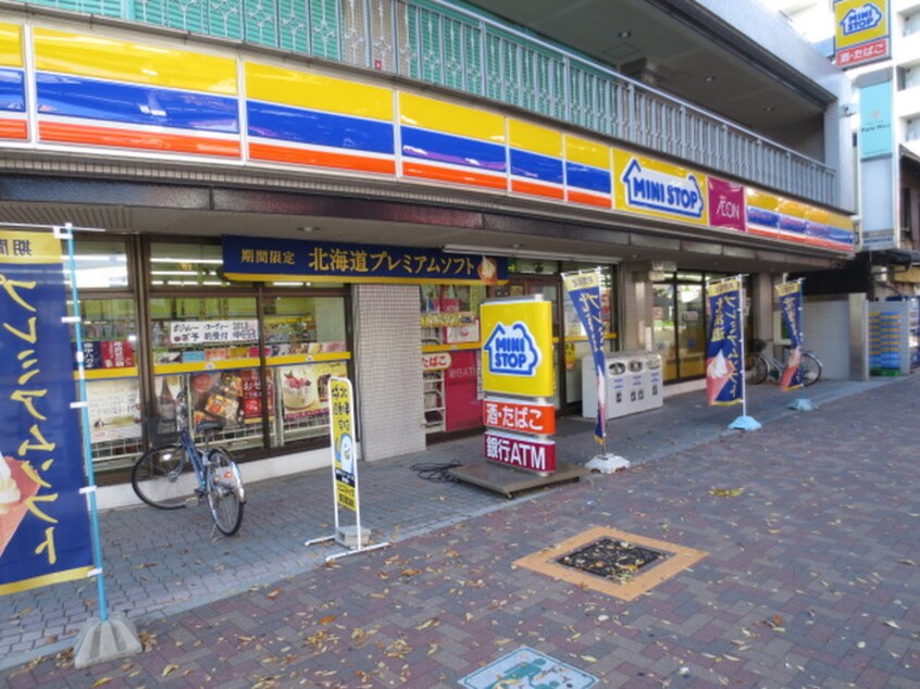 ミニストップ 西日置店(コンビニ)まで600m ﾌﾟﾚｻﾝｽﾛｼﾞｪ名駅南(1201)