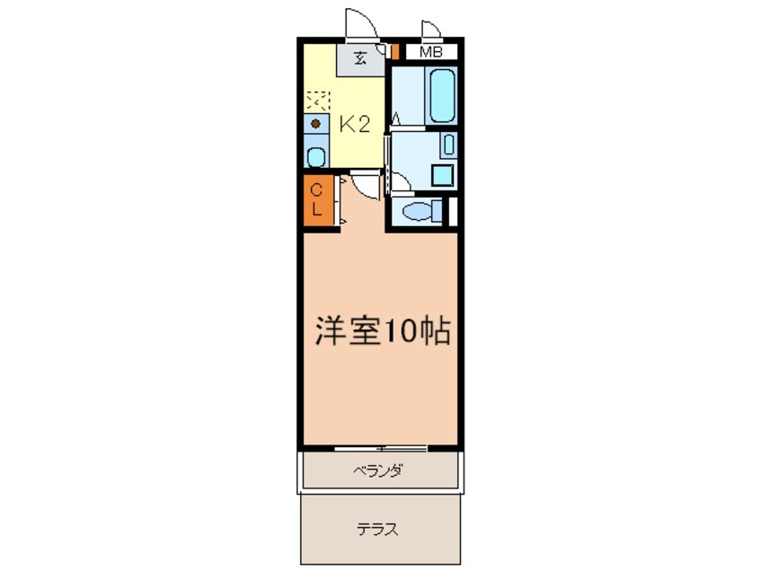 間取図 フロ－ラ阪野