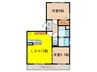 サンビスタ末広 2LDKの間取り