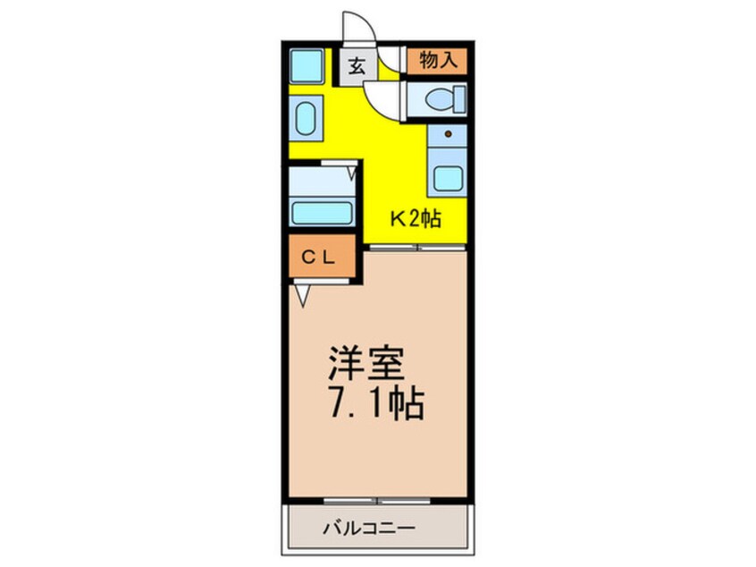 間取図 グリシーヌ名駅