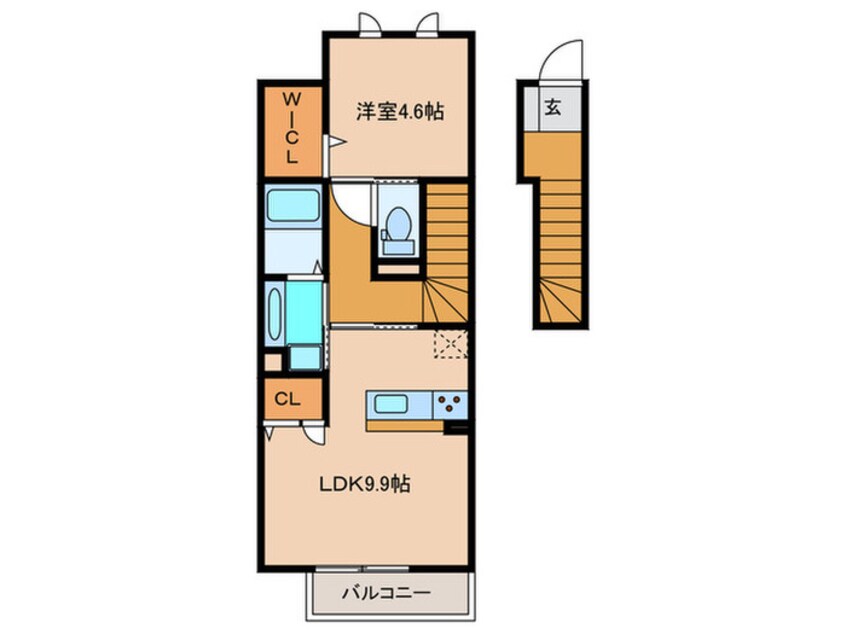 間取図 仮)Ｄ－ｒｏｏｍ刈谷市小山町