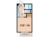 リヴュール 1Kの間取り