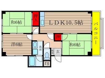 間取図 ﾌｧﾐｰﾙ柴田D・E棟