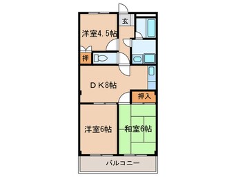 間取図 サンポ－ト住吉