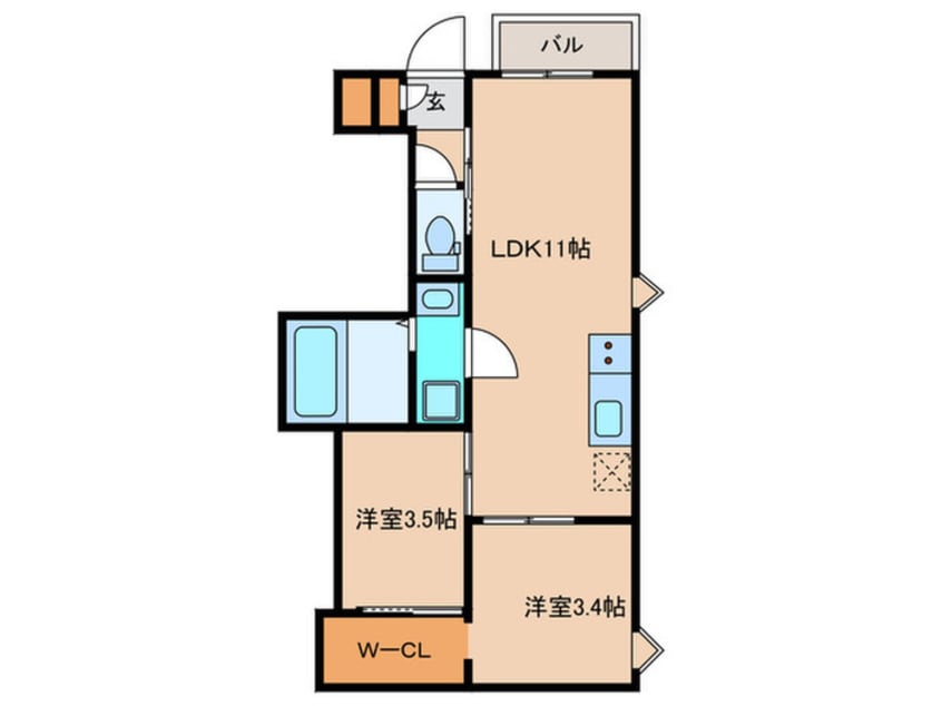 間取図 REGALEST F 上小田井