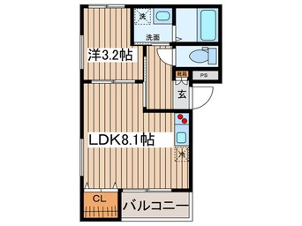 間取図 オウルージュ鶴里駅前