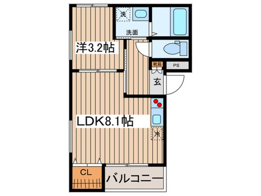 間取図 オウルージュ鶴里駅前