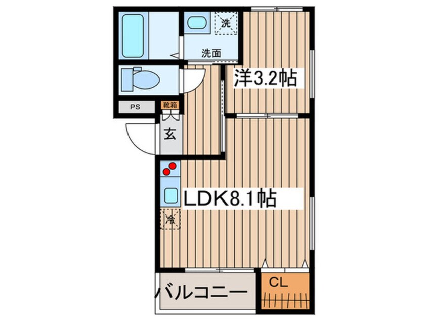 間取図 オウルージュ鶴里駅前