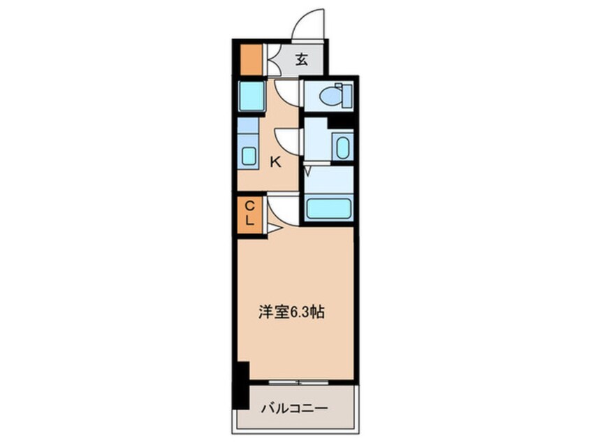 間取図 メイクス名駅南Ⅱ