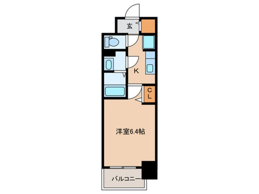 間取図 メイクス名駅南Ⅱ