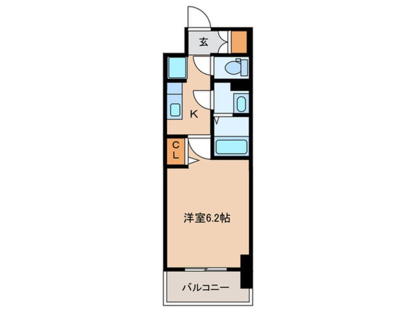 間取図 メイクス名駅南Ⅱ