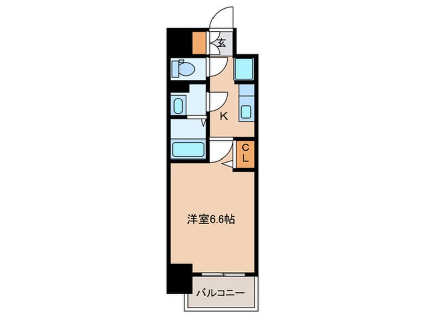 間取図 メイクス名駅南Ⅱ