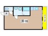 南分ビル 1Rの間取り