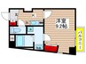スカイコート葵 1Kの間取り