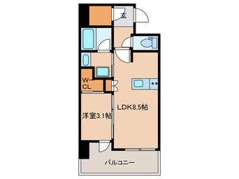 間取図 Brillia名駅二丁目(1102)