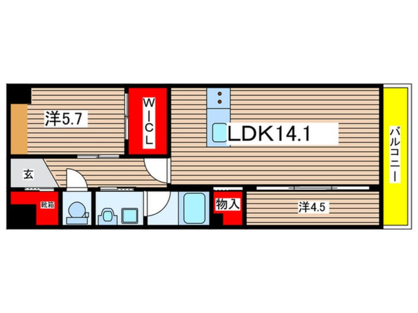 間取図 アーチレジデンス川名駅前