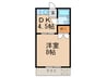 シャト－山田 1DKの間取り