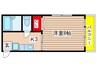 村瀬コーポ 1Kの間取り