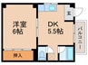 高畑ハイツ 1DKの間取り