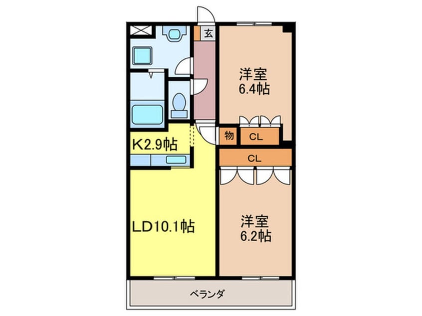 間取図 インペリアルコ－ト