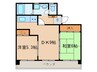 ユ－ハウス白壁 2DKの間取り