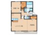 オレオール鳥居松 2LDKの間取り