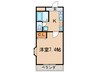 エンジェルメゾン 1Kの間取り