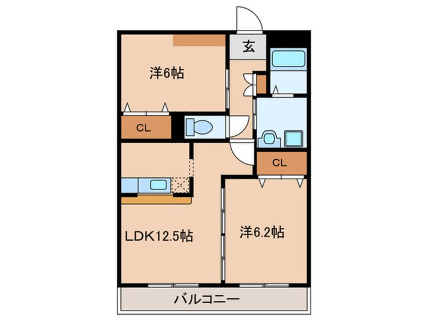 間取図 アネックス栄Ⅲ