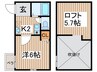 ワインコ－ト 1Kの間取り