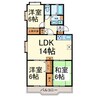 一社デューゼ 3LDKの間取り