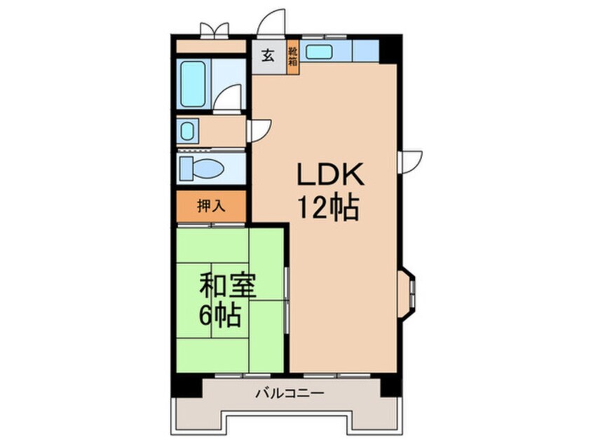 間取図 カサドフェリーヌ
