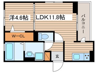 間取図 プレタクチュール中根町