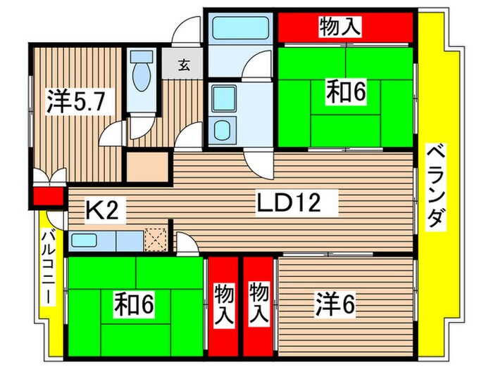 間取り図 パークサイド千成