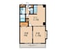 BELLE　MAISON 2DKの間取り