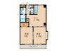 BELLE　MAISON 2DKの間取り