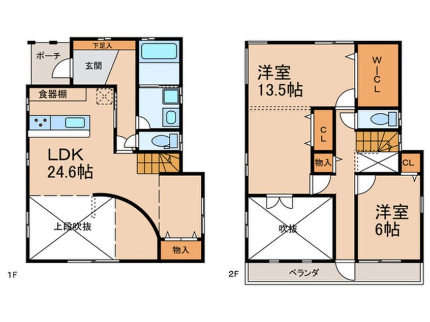 間取図 市が洞2丁目戸建