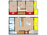 リヴェール荒池Ｂ棟 3LDKの間取り