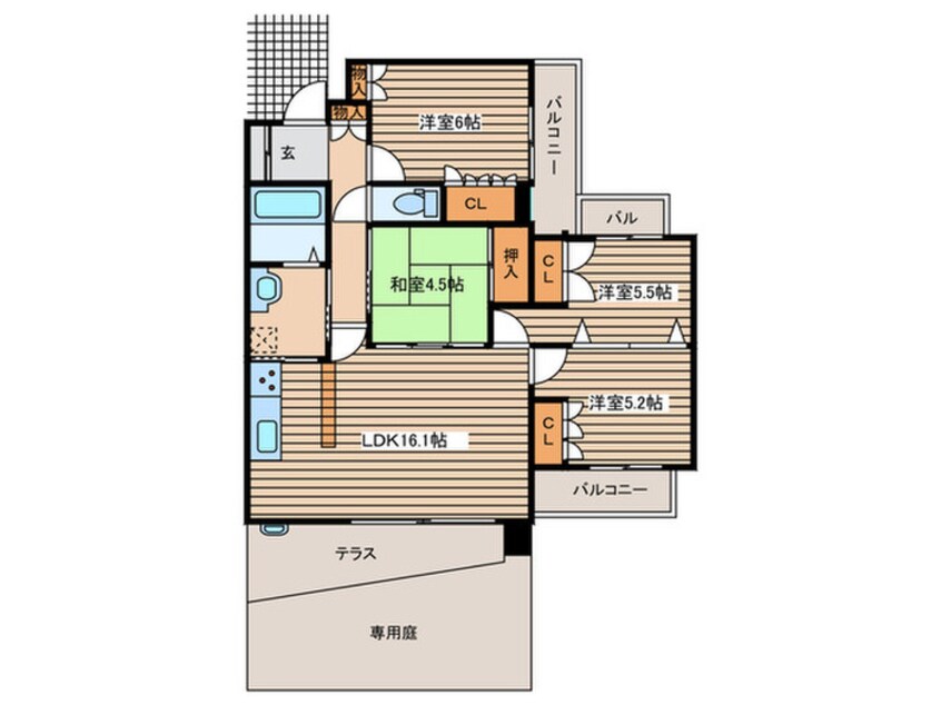 間取図 藤和八事緑ヶ岡ホームズ（108）