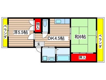 間取図 エスタシオンフロ－ル