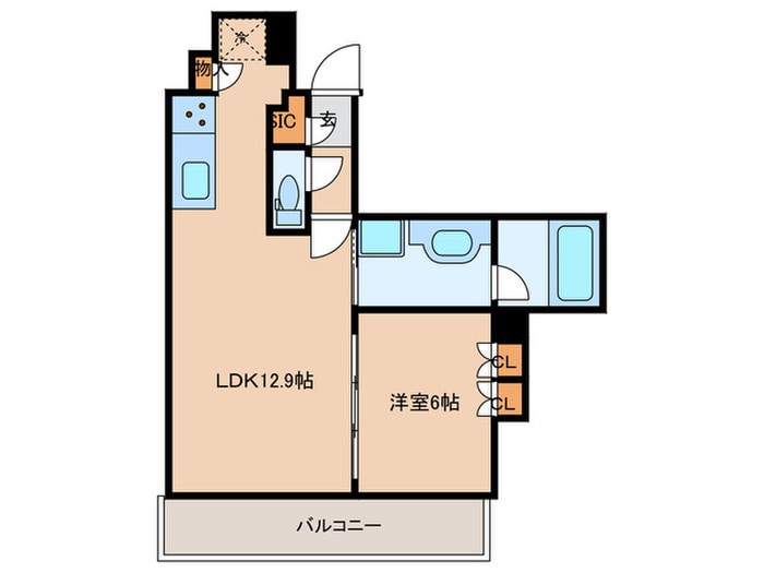 間取り図 ｼﾃｨﾀﾜｰ名古屋久屋大通公園(508)