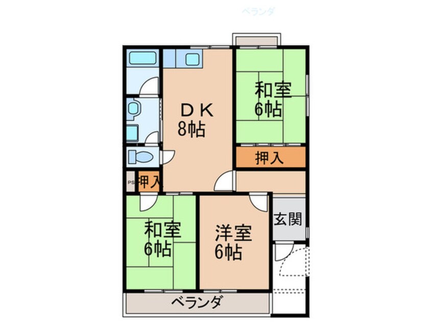 間取図 ロイヤル加藤Ｎ棟