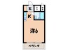 暁ビル 1Kの間取り