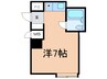パリーマンション 1Rの間取り