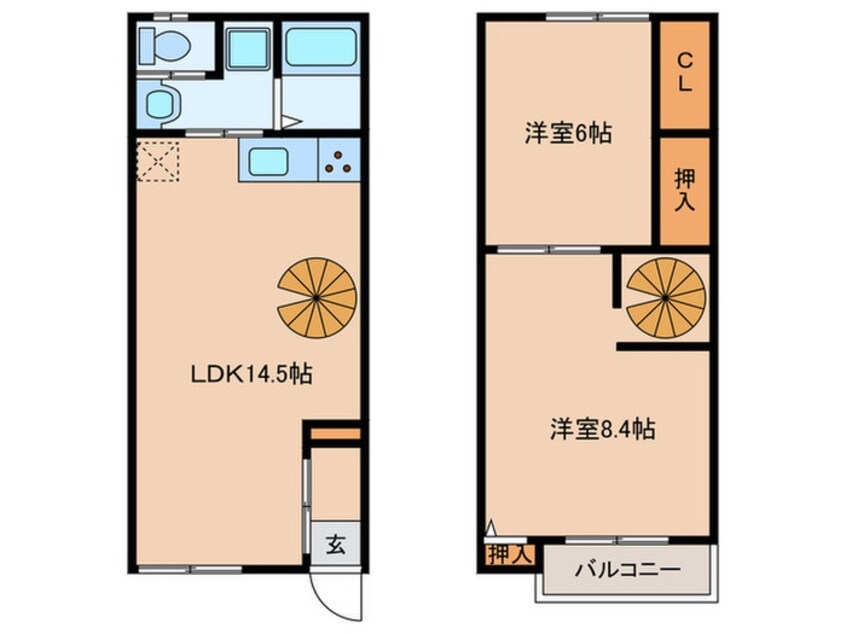 間取図 arcobaleno小井戸